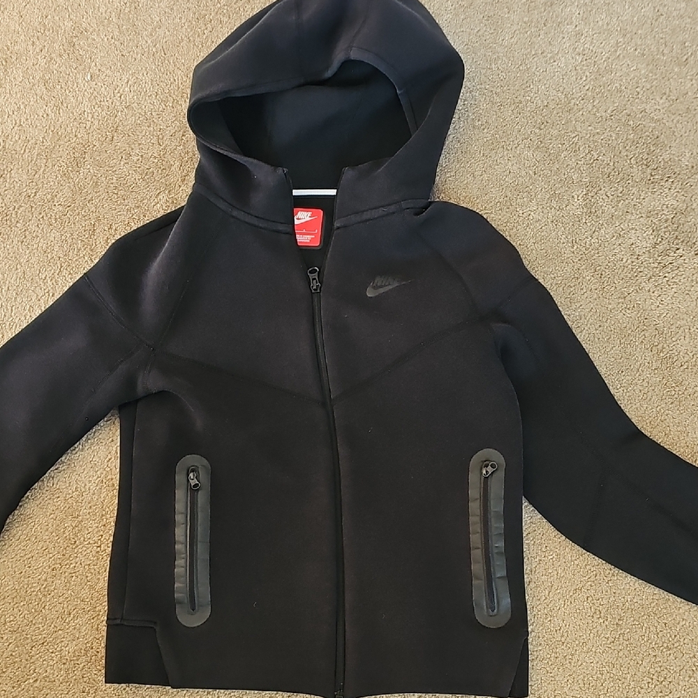 Nike Tech Black Full-Zip Hoodie